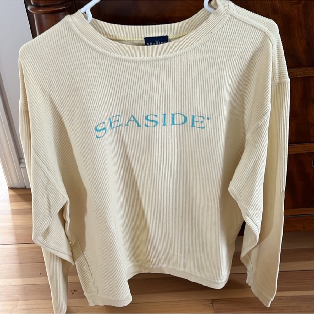 Seaside Ribbed Yellow Sweatshirt